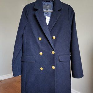 Banana Republic navy lined coat XS